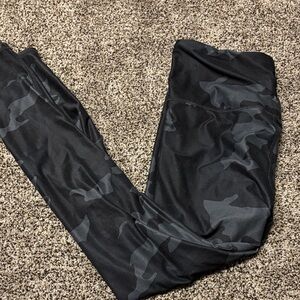 Prana Gray Camouflage Leggings